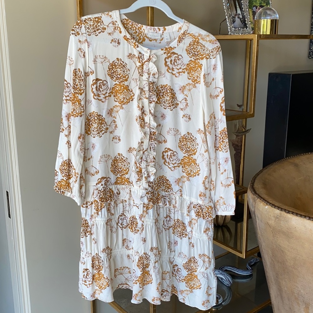 Hinge Ruffle Shift Dress